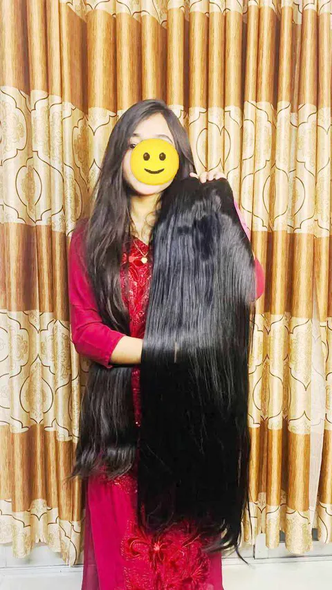 ৪০ ইঞ্চি লম্বা ৫ ক্লিপ ব্ল্যাক স্টেট হেয়ার